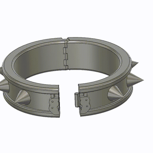 spiked collar 3D print model - Mito3D