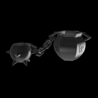stachelig Ball Chainz drucken Ort Duo Pflanzer Topf Vase Kette Pip einzigartig Halloween Korb gruslig unheimlich Spitze 3d print model - Mito3D