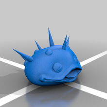 spiky smiling monster art creatures 3d print model - Mito3D
