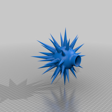 spiky xmas tree topper filleted 3d print model - Mito3D