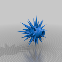 spiky xmas tree topper 3d print model - Mito3D