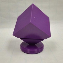 spin cube, cône hyperboloid art les mathématiques de l'art 3d print model - Mito3D