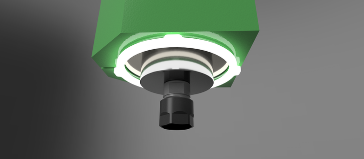 broche leds 80mm gadget LED circulaire diffuseur pcb lumière éclairage cnc impression 3d print model - Mito3D