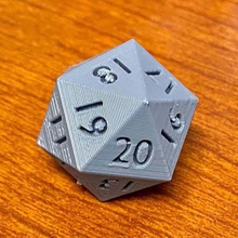 spindown die d20 game dice gloomhaven dashboard mtg mtgcounters 3d print model - Mito3D