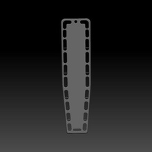 columna vertebral tablero tipo 02 juego espinal camilla emergencia 1 35 3d print model - Mito3D