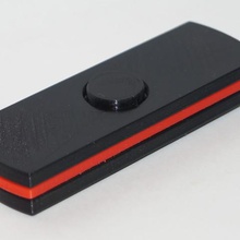 spinner black red line game 3d print model - Mito3D