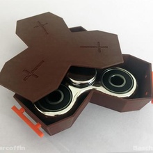 spinner coffin accommodating death fidget spinners game hand toy handspinner coffins die toys 3d print model - Mito3D