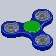 spinner fidget gadget rodamientos de bolas rodamiento 3d print model - Mito3D