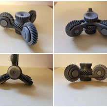 hilandero helicoidal engranaje agitarse mano gear spinner toy_game_accessories 3d print model - Mito3D