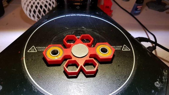 spinner hexagone hexagon toy 3d print model - Mito3D