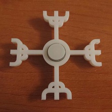 spinner judas priest jewelry 3dlite fidget spiner game heavy toy logo metal rock 3d print model - Mito3D
