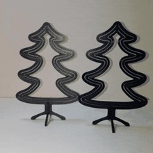 spinning christmas tree table top decoration home ornament toy 3d print model - Mito3D