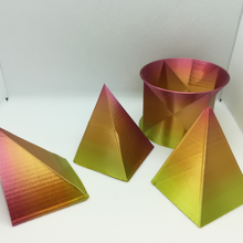 spinning cube face diagonal & hyperboloid art math 3d print model - Mito3D