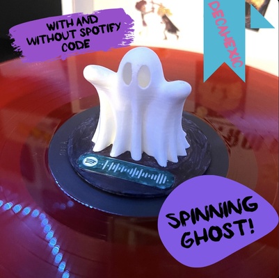 filatura giradischi fantasma gioco disco giocatore vinile giocattolo 3d print model - Mito3D