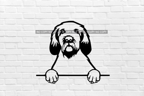 spinone dog wall decoration Art lovely breed puppy mascot small toy miniature home art decor cave animal 2d sign 3d print model - Mito3D