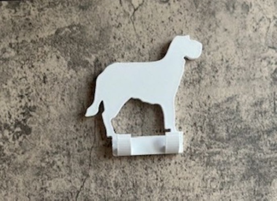 spinone italiano dog lead hook stl file wall mount lovers unique 3d print model - Mito3D