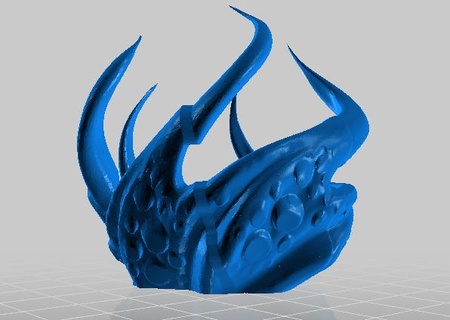 espinhoso twirly tigela vaso decoração 3d print model - Mito3D