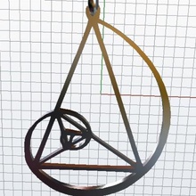 spiral jewelry math pendant 3d print model - Mito3D