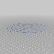 espiral cama llanura prueba 3d_printing 3d print model - Mito3D