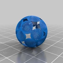 spiral ball home decor 3d print model - Mito3D