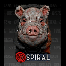spiral book pig mask game billy creepy doll halloween horror jigsaw movie prop puppet scary props 3d print model - Mito3D