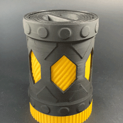spiral capsule gadget box lock secret safe steampunk 3D print model - Mito3D