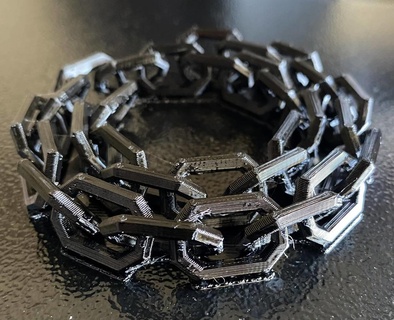 spiral chain 30 links 15ft 3d print model - Mito3D