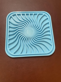 spiral coaster home kitchen design 3d print model - Mito3D