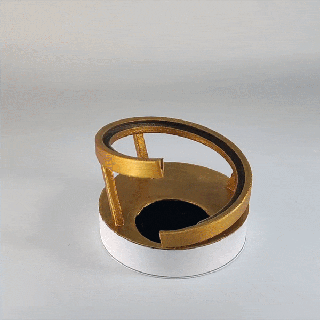 espiral moneda cerdito banco girar 3d print model - Mito3D