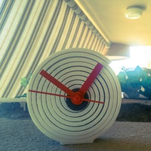 espiral relógio de mesa casa 3d print model - Mito3D
