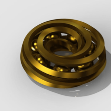spirale Donut jouet 1 mode Balle géométrique géométrie bijoux math Mobius sphère jouets 3d print model - Mito3D
