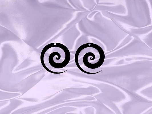 spirale orecchino portachiavi collana cerchio orecchini gioielleria accessori fascino animale estetico 3d print model - Mito3D