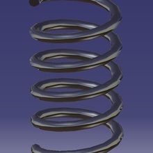 spiral Ohrringe Schmuck 3d print model - Mito3D