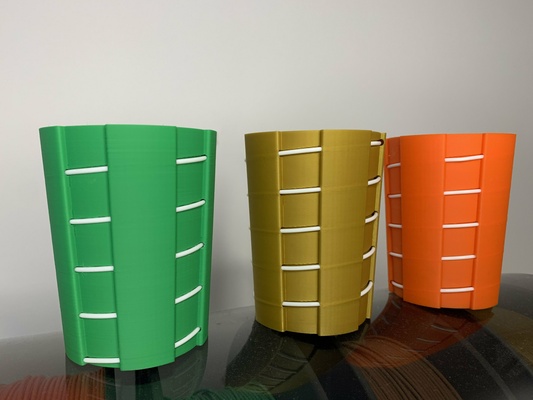 espiral filamento vaso casa decoração 3d print model - Mito3D