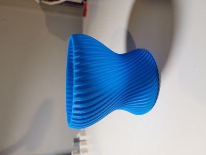 espiral flor Panela moderno estético vaso plantador 3d print model - Mito3D