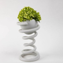spiral flower pot 3d print model - Mito3D