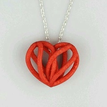 spiral heart pendant jewelry jewellery contest design 3d print model - Mito3D