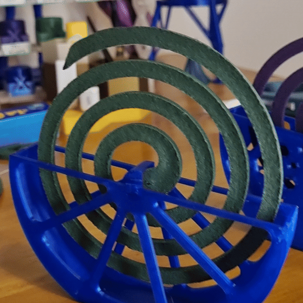 spirale titulaire soutien modèles mouches moustiques l'extérieur insectes repoussant insecticide accueil maison jardin décoration fumigation fumiger outil 3D print model - Mito3D