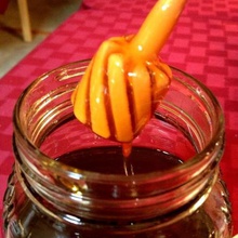 espiral de miel dipper casa la cuchara cocina comedor 3d print model - Mito3D