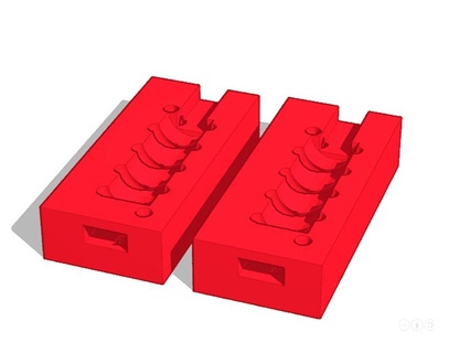 Spiral Eis Sahne Formen Schimmel 3d print model - Mito3D