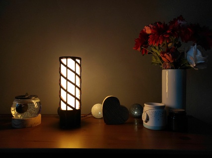 spiral lamp desk lamp table lamp lamp light home decor led  3d print model - Mito3D