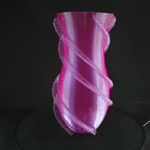 espiral lazo florero 3d print model - Mito3D