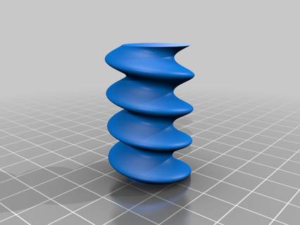 spirale nouille surplomb tester outils vase 3d_printing_tests 3d print model - Mito3D