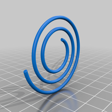 spiral paper clip ata ofiice ofis paperclip parts 3d print model - Mito3D