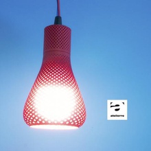 spiral pattern lampshade home modern cozy math decor design light bulb e27 socket 3d print model - Mito3D