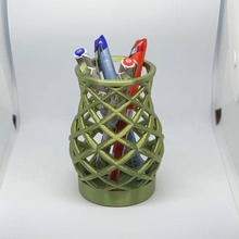 spiral pen holder art office organization pencil 3d print model - Mito3D