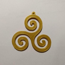 spirale pendente gioielli 3d print model - Mito3D