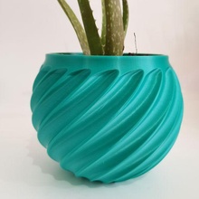 espiral Panela cacto suculento minimalista lindo jardim 3d print model - Mito3D