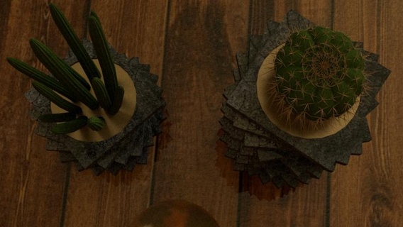 spirale pentola vaso fiori è lilzuhur tsvetochnyy gorshok 3d print model - Mito3D
