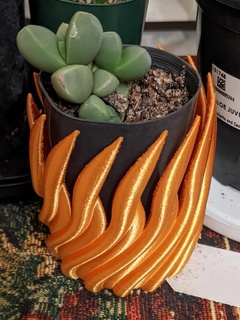 spiral pot plant math art curvy curve 3d print model - Mito3D